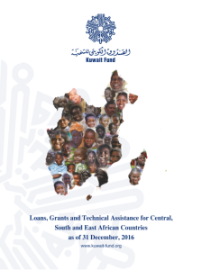 Loans & Grants and Technical Assistance for Central, South and East African Countries As of 31 December 2016