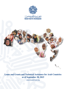 Loans and Grants and Technical Assistance for Arab Countries as of 30 September 2015