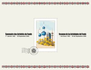 Highlights of the Activities of the Kuwait Fund Since 1st January 1962 Until 30 September 2026 (French and Spanish)