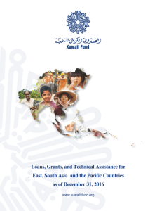 Loans & Grants and Technical Assistance for East, South Asia and Pasific Countries As of 31 December 2016