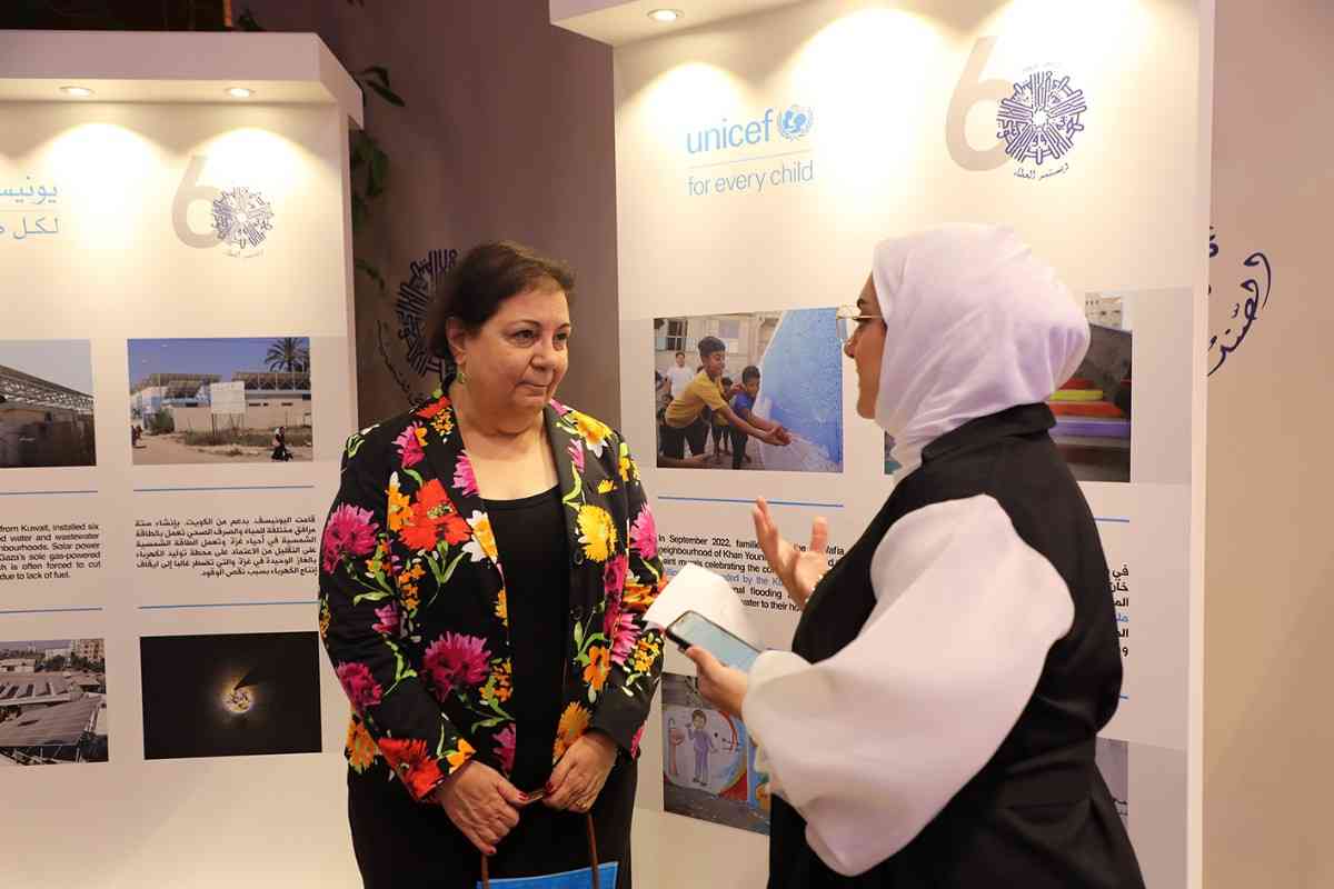 بمناسبة تكريمه على هامش احتفال اليوم العالمي للطفل   أديل خُضُر: شراكة استراتيجية بين الصندوق و اليونيسف لدعم الأطفال