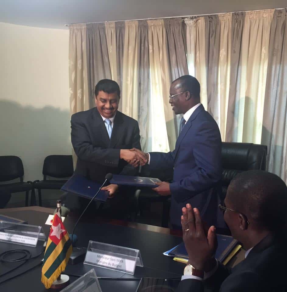 Signature of a Loan Agreement for Kuwaiti Dinars KD 5,000,000  for financing the Sokode - Bassar Road in the Republic of Togo