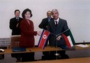 Signature Of A Loan Agreement In Korea