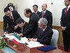 Signature Of A Loan Agreement In Mongolia