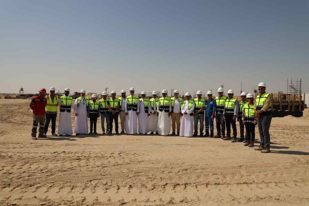 Inspecting Al-Wafra power plant project in Kuwait