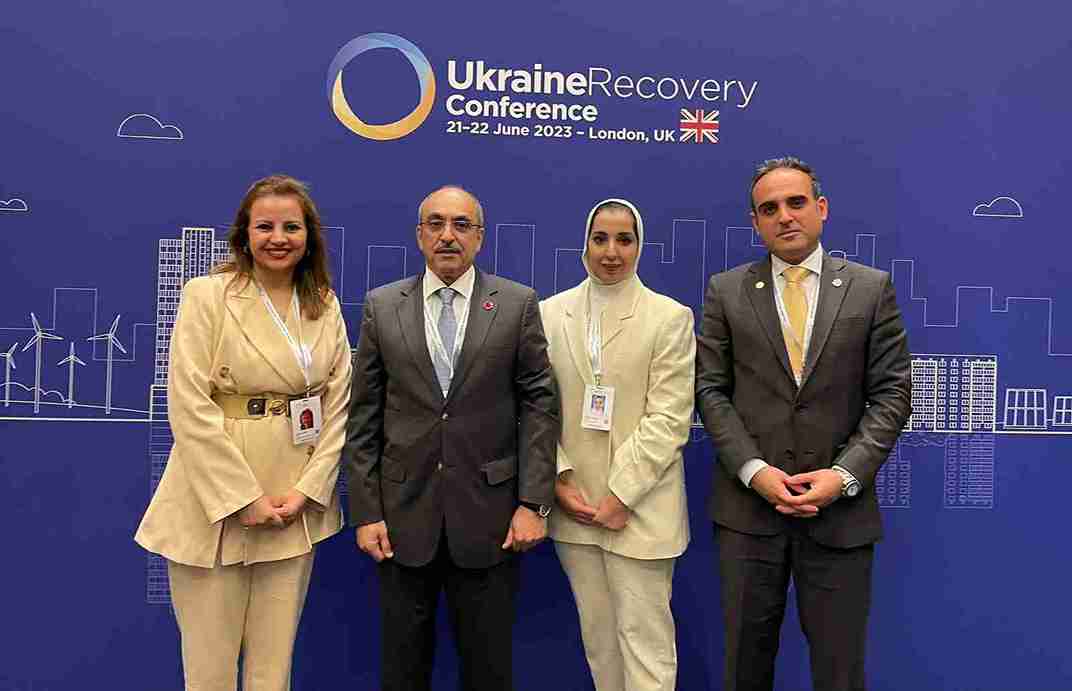 الصندوق الكويتي للتنمية يشارك في المؤتمر الدولي الثاني لإعادة إعمار اوكرانيا
