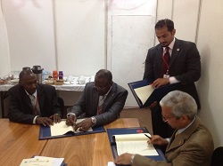 Signature Of Agreement For A Grant To The Republic Of Chad
