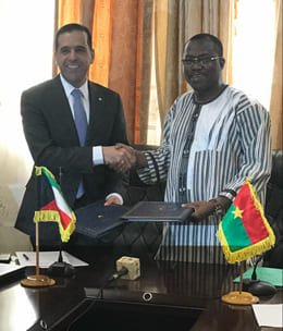 Signing a Loan Agreement of KD 4,500,000 for financing Tougan - Ouahigouya Road Project (RN 10) in Burkina Faso