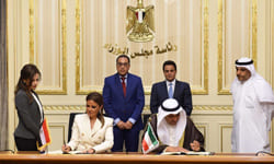 توقيع إتفاقية قرض للإسهام في تمويل مشروع إنشاء منظومة  مياه مصرف بحر البقر في جمهورية مصر العربية